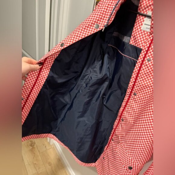 Like new- HELLY HANSEN GINGHAM PRINT - RAIN COAT- Large - Picture 7 of 12
